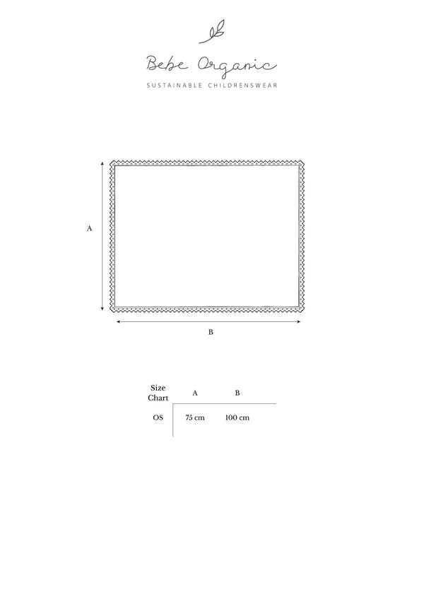 Bebe Organic Heart Patchwork Blanket