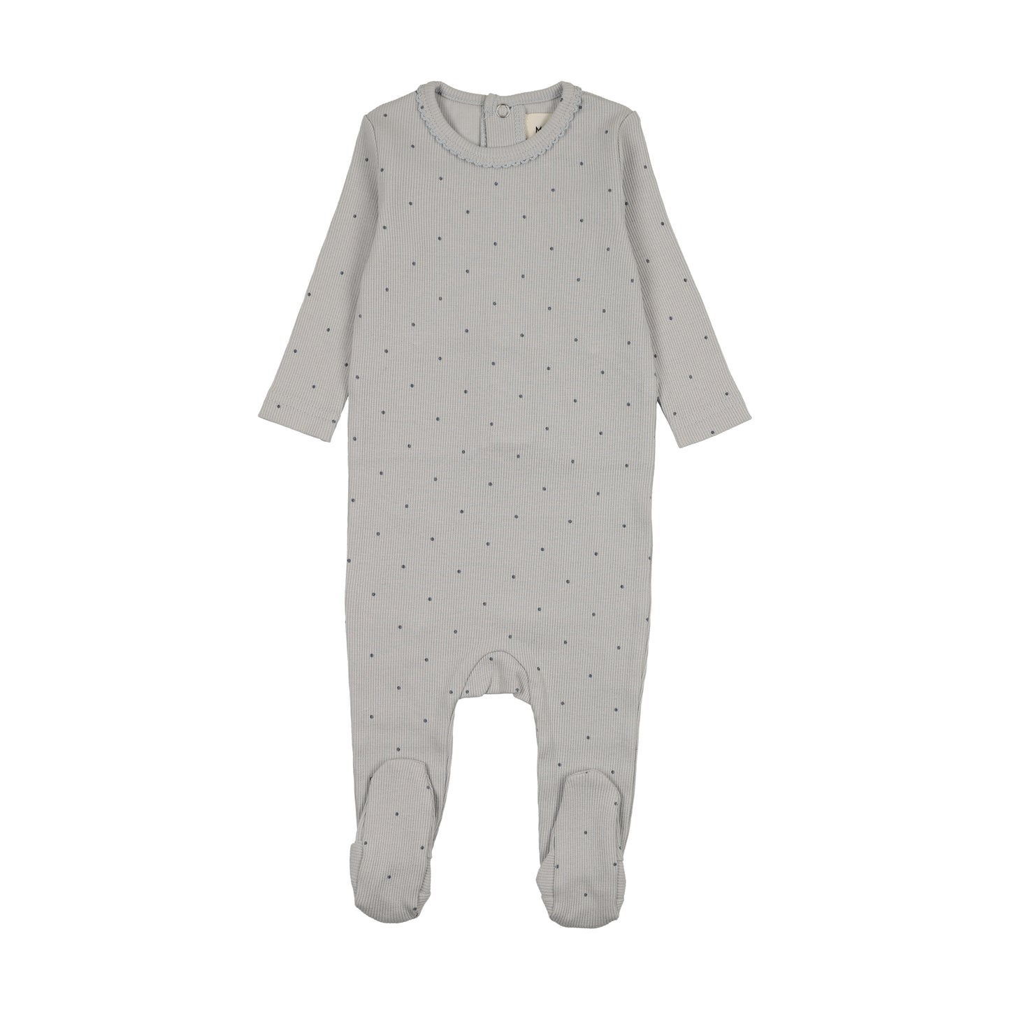 Mema Knit Polka Dot Footie