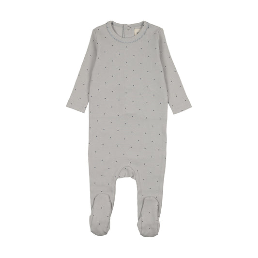 Mema Knit Polka Dot Footie
