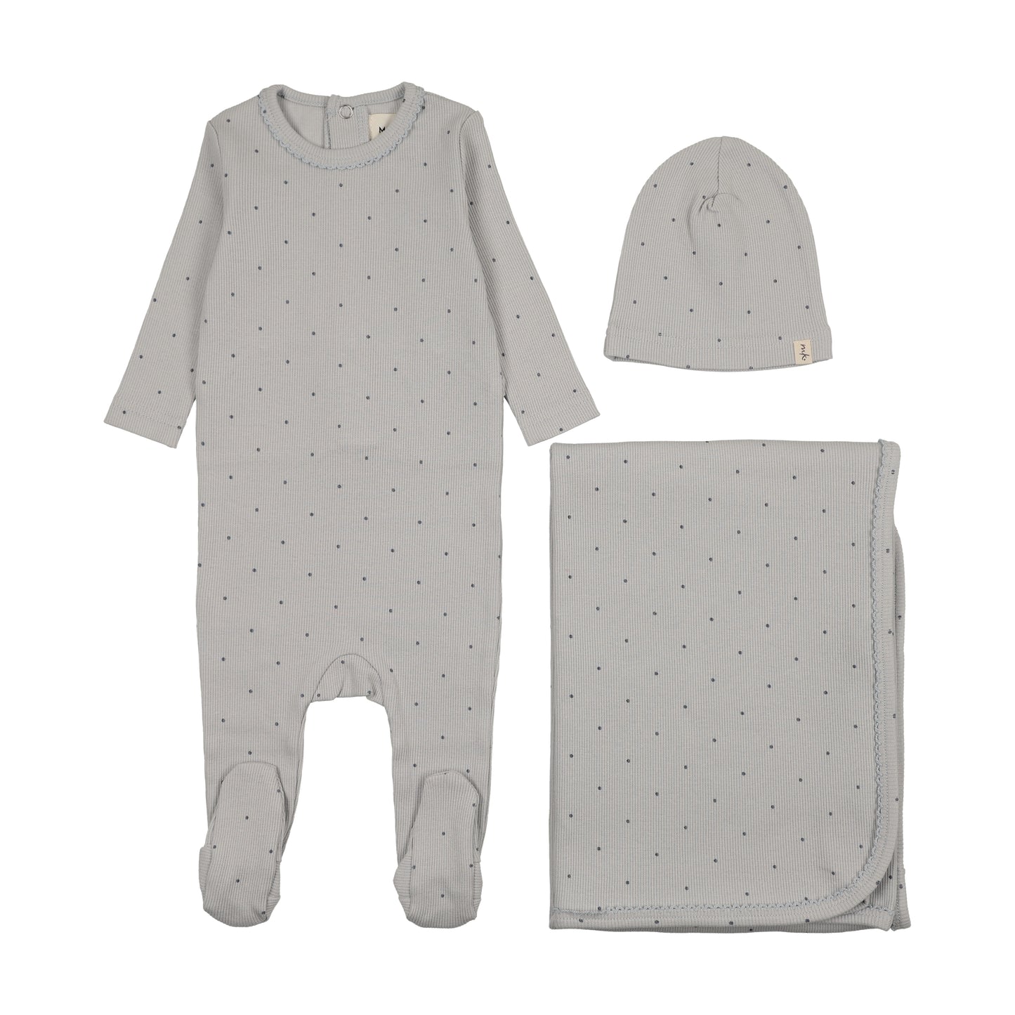 Mema Knit Polka Dot 3 Piece Set