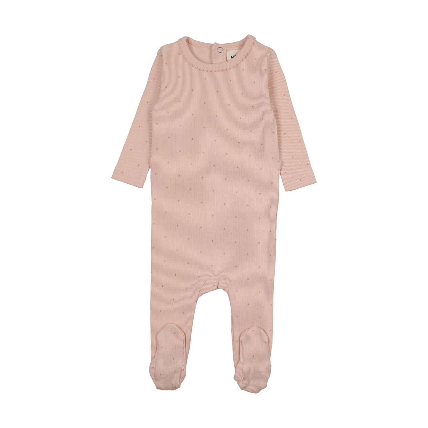 Mema Knit Polka Dot Footie