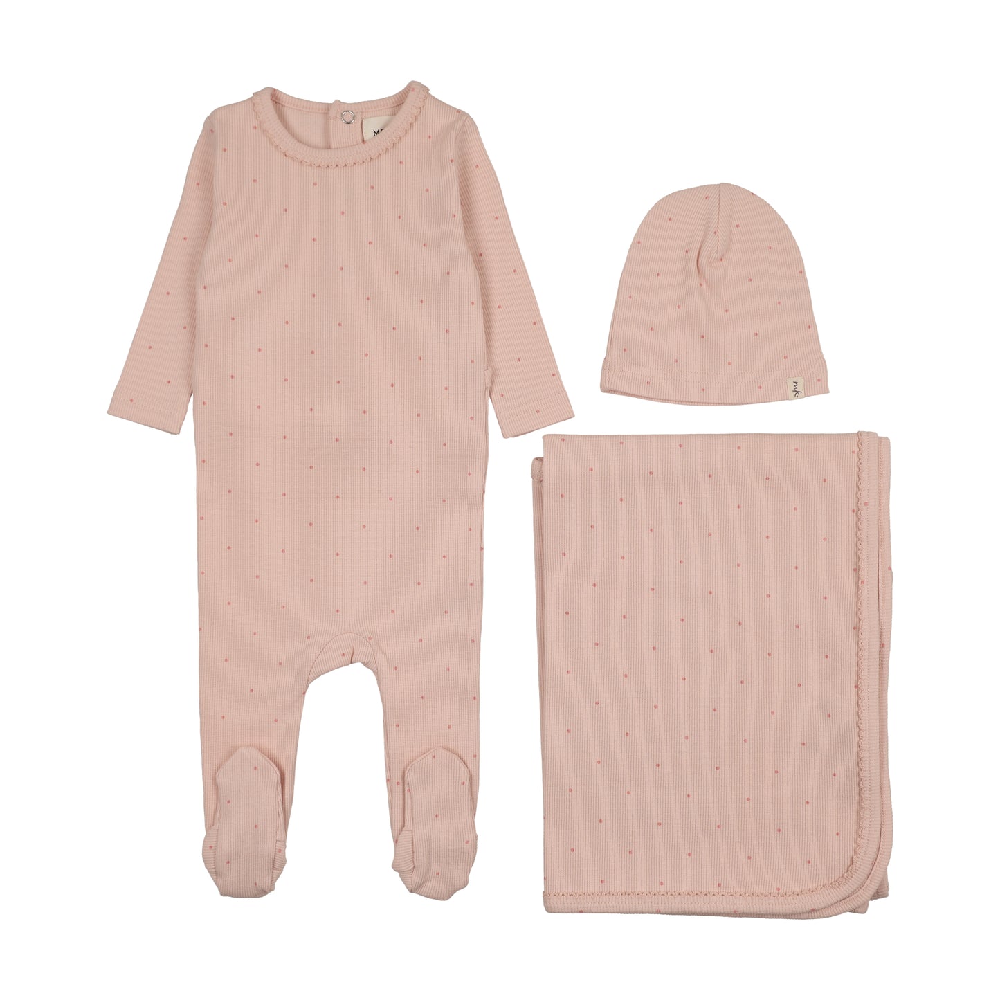 Mema Knit Polka Dot 3 Piece Set