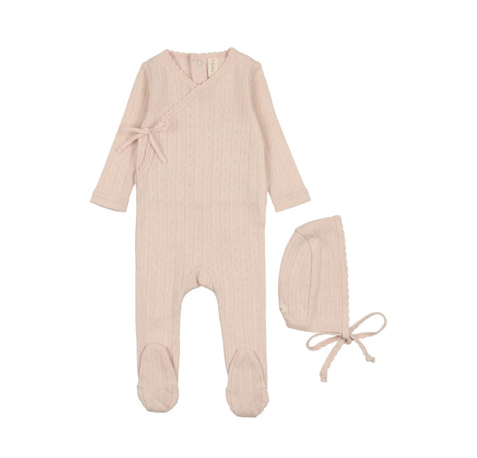 Lilette Fine Pointelle Footie Set