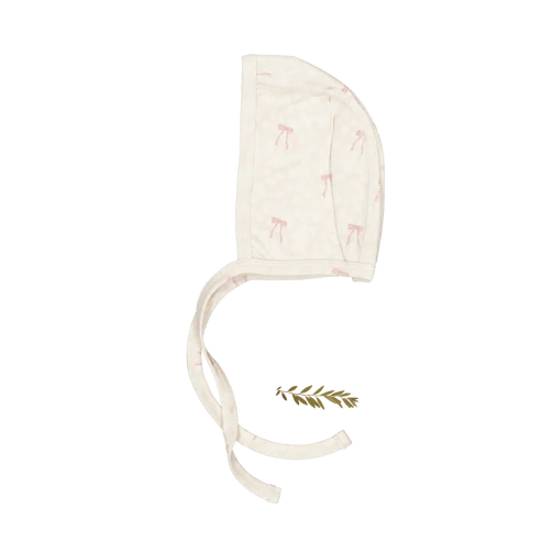 Lovely Littles The Printed Bonnet - Heirloom Bow