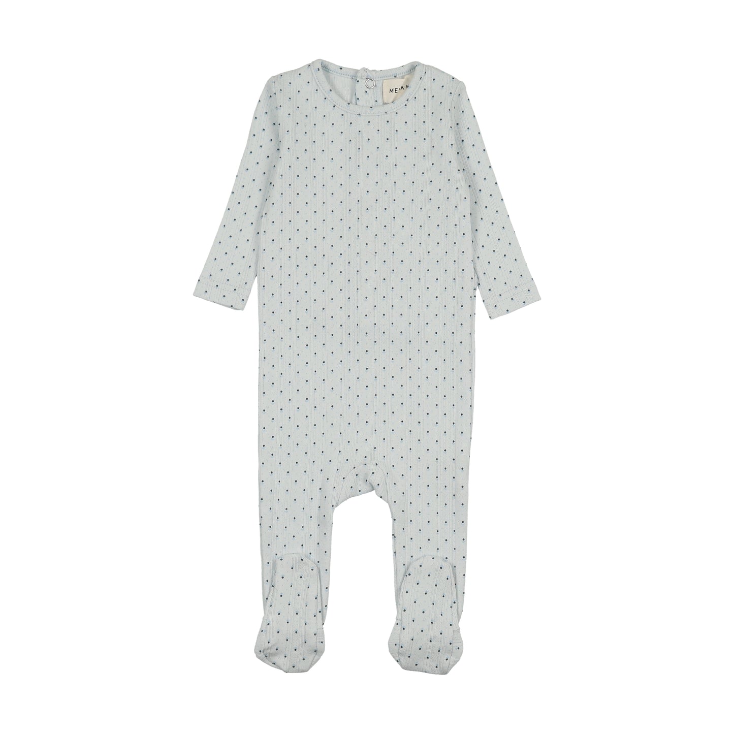 Mema Knit Pointelle Tulip Print Footie