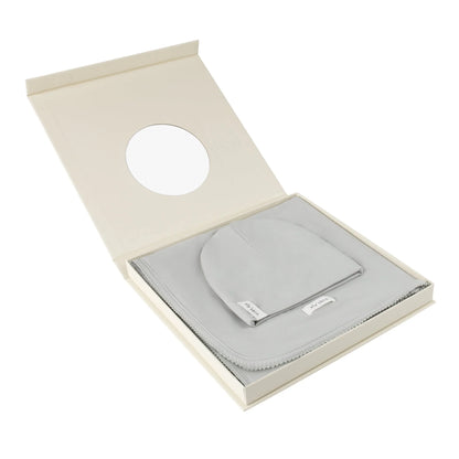 Ely's & Co Modal Swaddle + Beanie Set in Gift Box