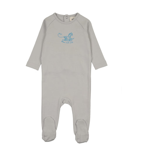 Mema Knit Horse Rocker Footie