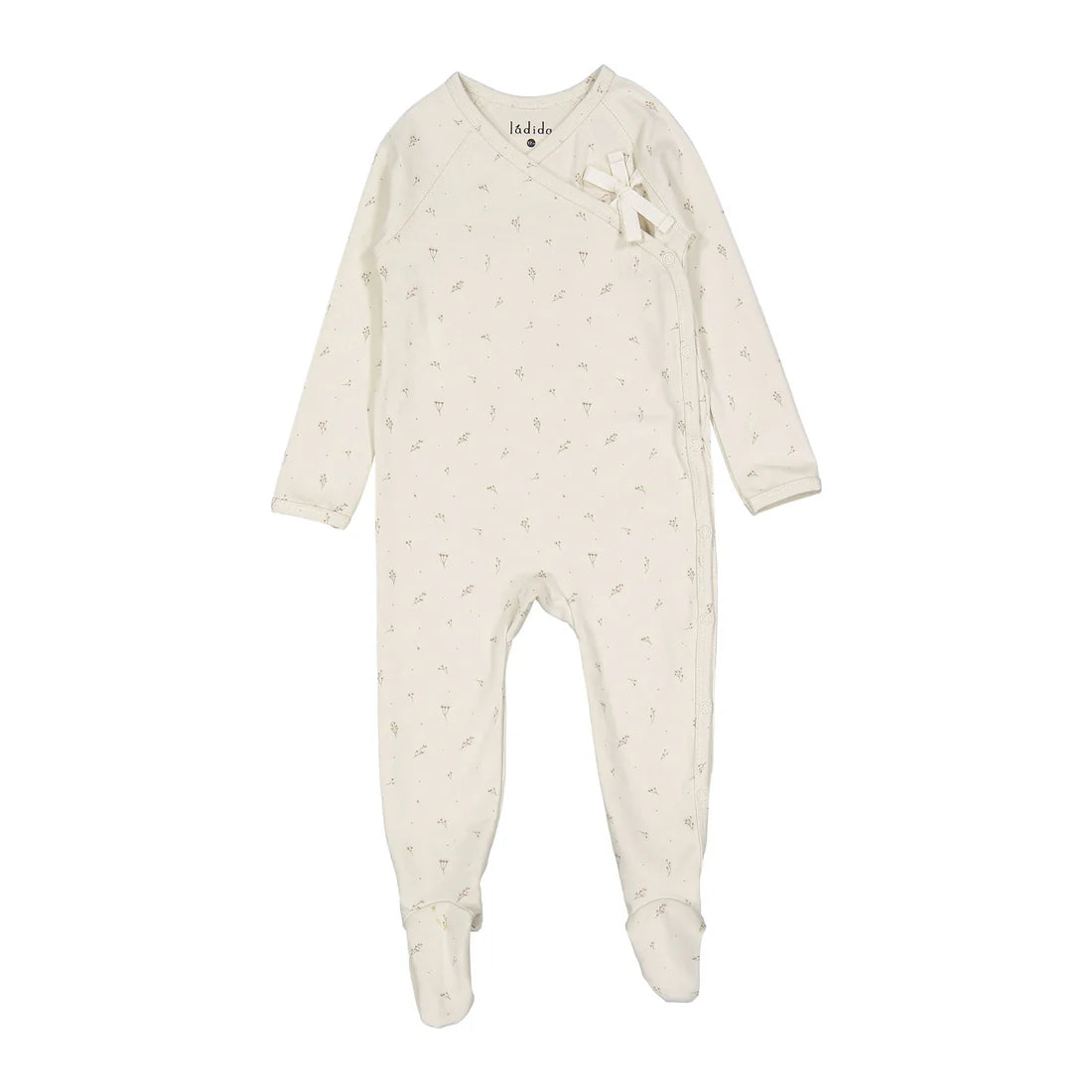 Ladida Blush Tiny Bud Print Wrap Tie Romper