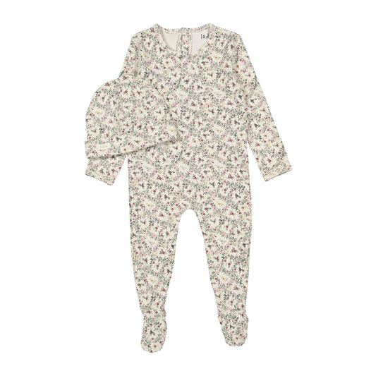 Ladida Mauve Garden Print Romper and Hat