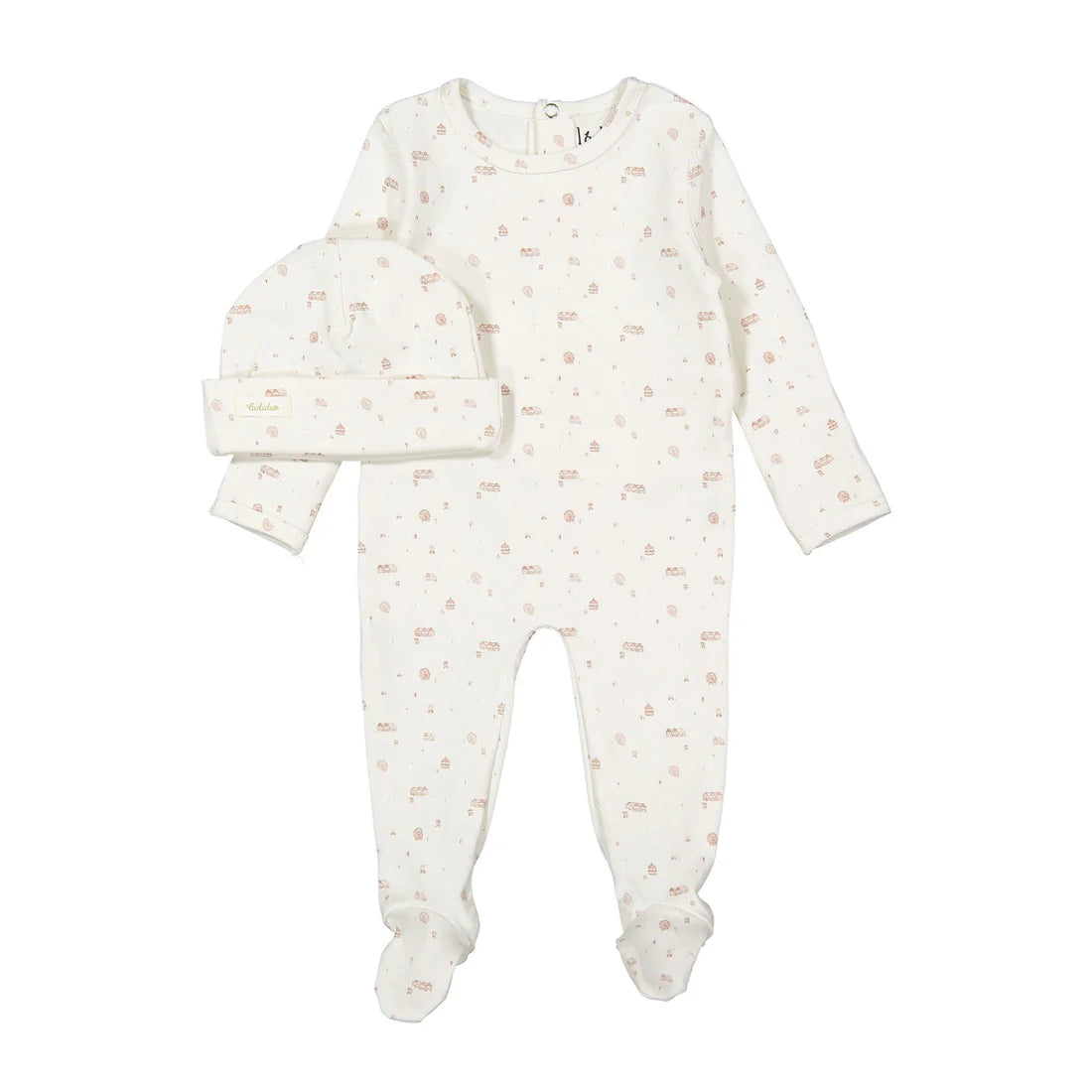 Ladida Caramel Park Romper + Hat