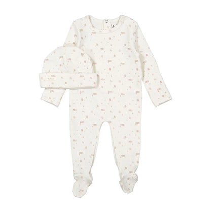 Ladida Caramel Park Romper + Hat +Blanket