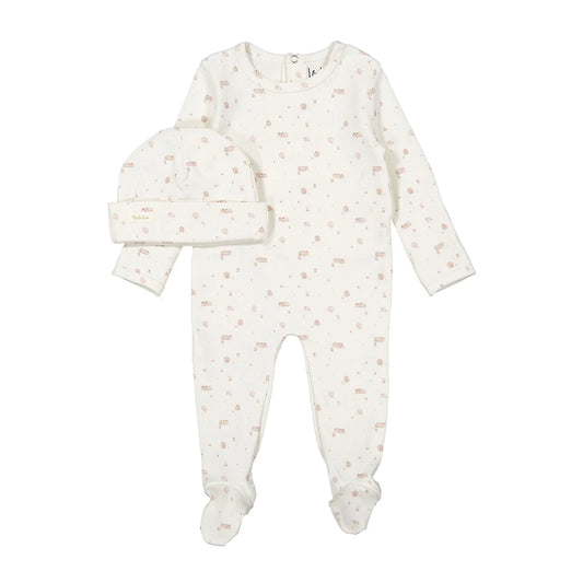 Ladida Caramel Park Romper + Hat