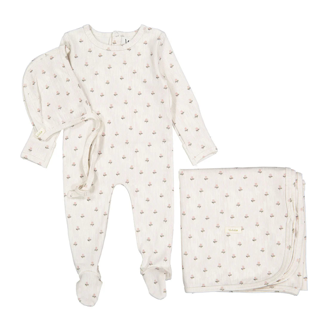 Ladida Vintage Rose Romper + Bonnet+ Blanket
