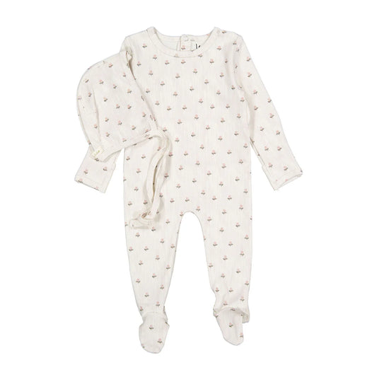 Ladida Vintage Rose Romper + Bonnet