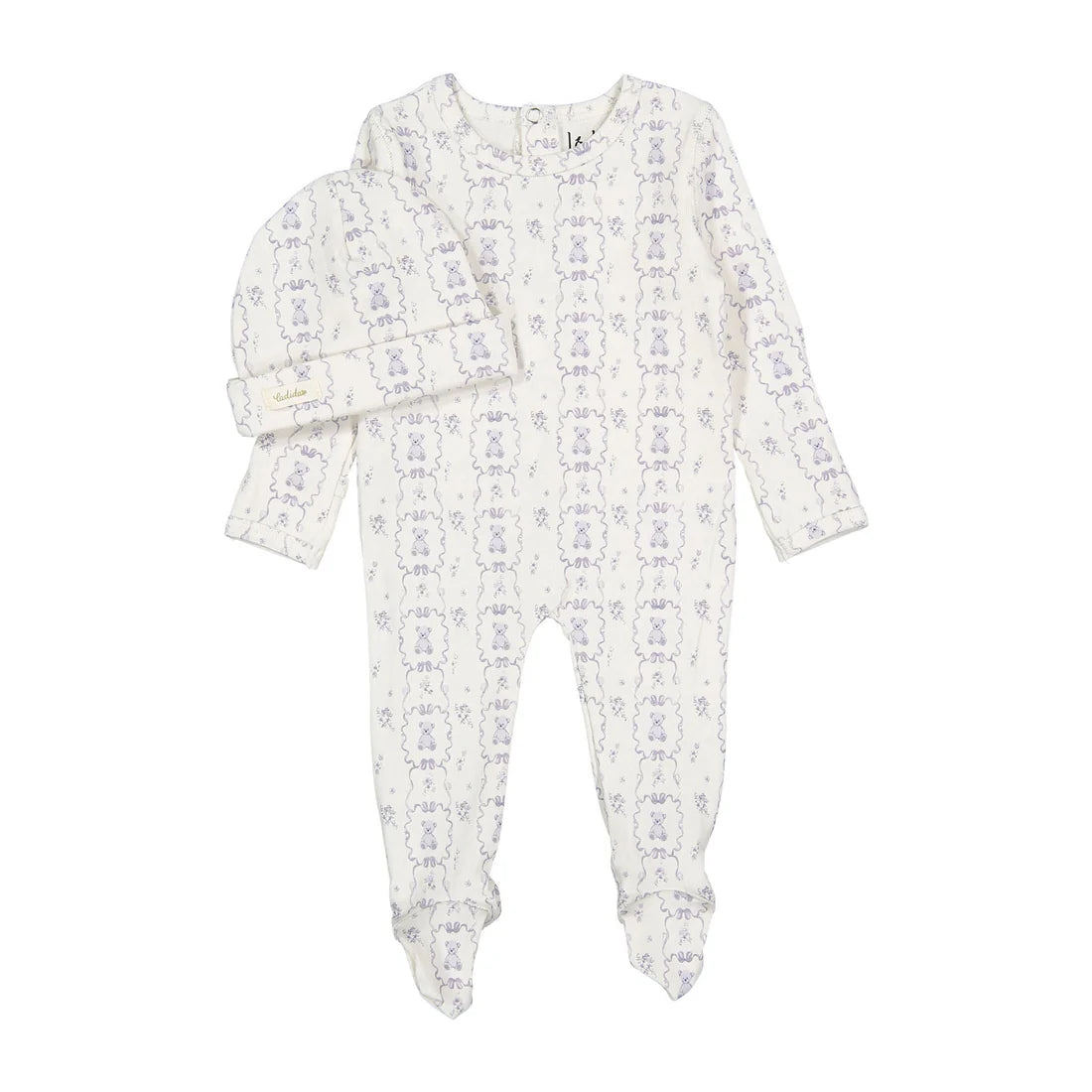 Ladida Blue Teddy Romper + Hat