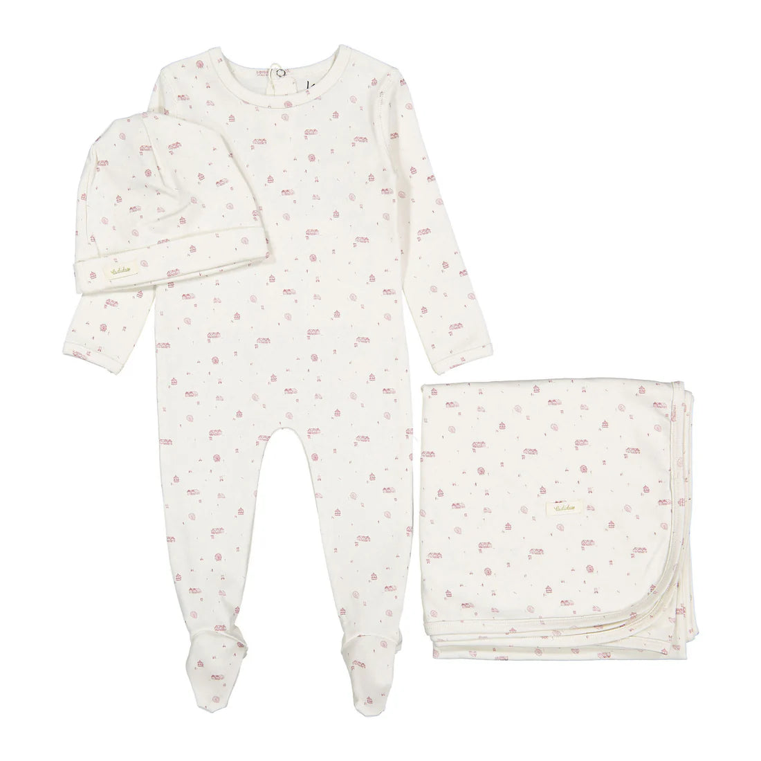 Ladida Rosewood Park Romper + Hat +Blanket