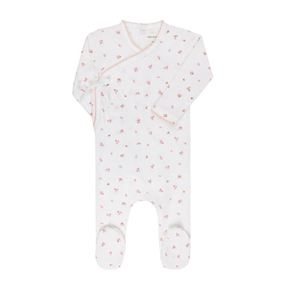 Ely's & Co Organic Cotton Cluster Flower Collection Footie