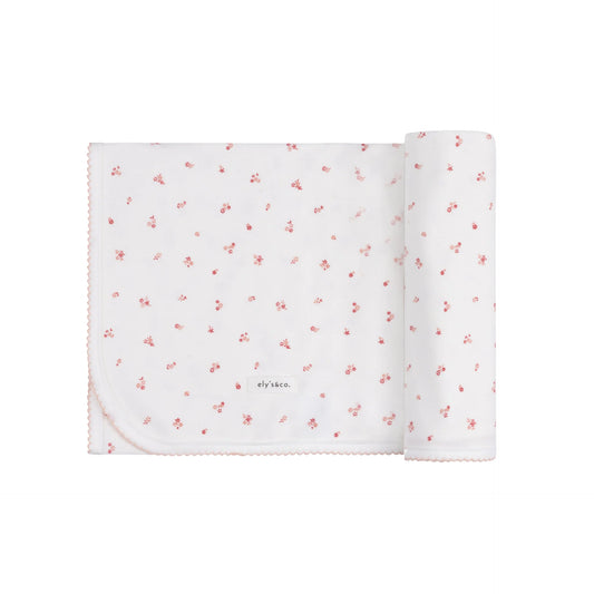 Ely's & Co Organic Cotton Cluster Flower Collection Blanket