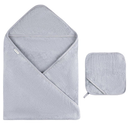 Ely's & Co Scalloped Hooded Towel and Washcloth Set