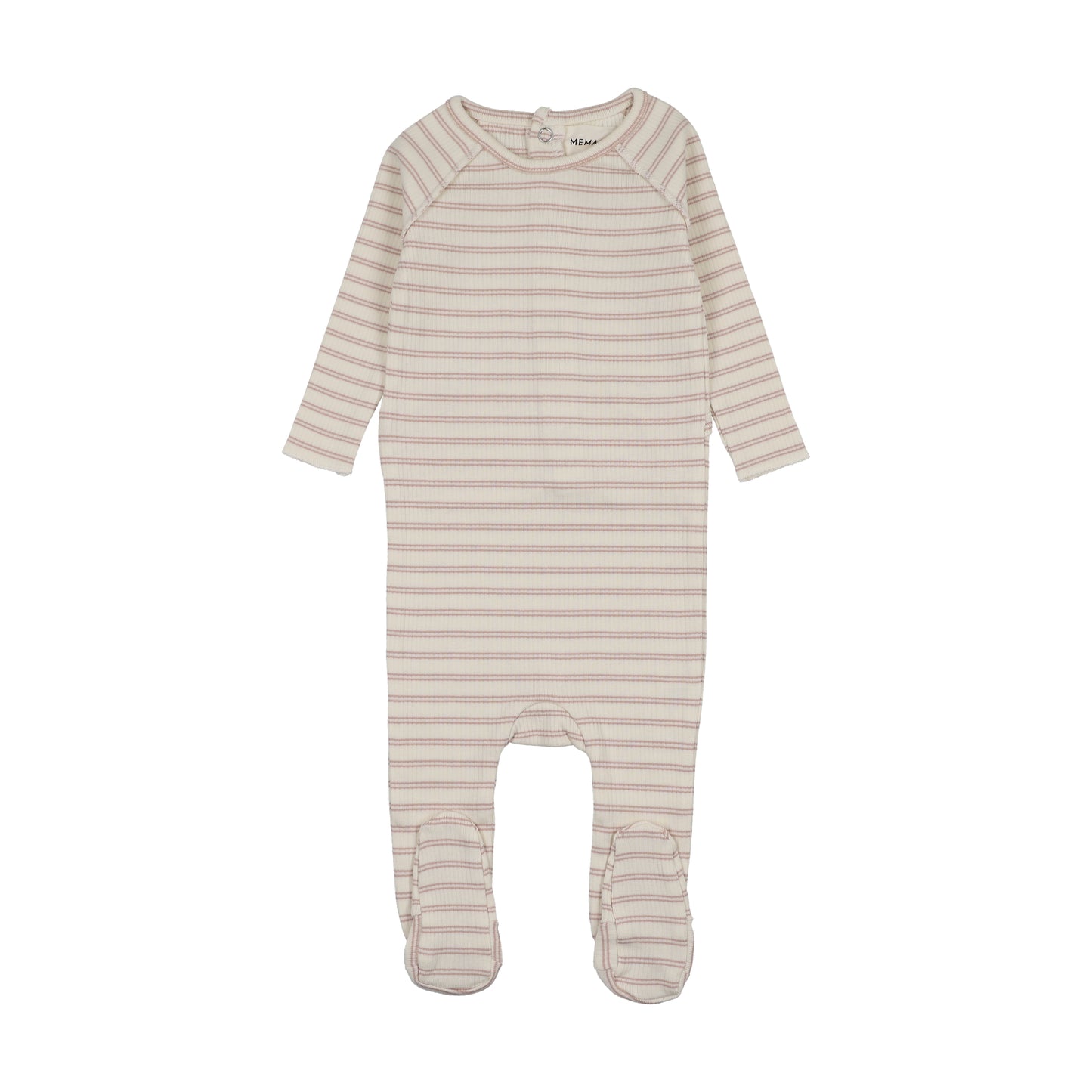 Mema Knit Rib Stripe Footie