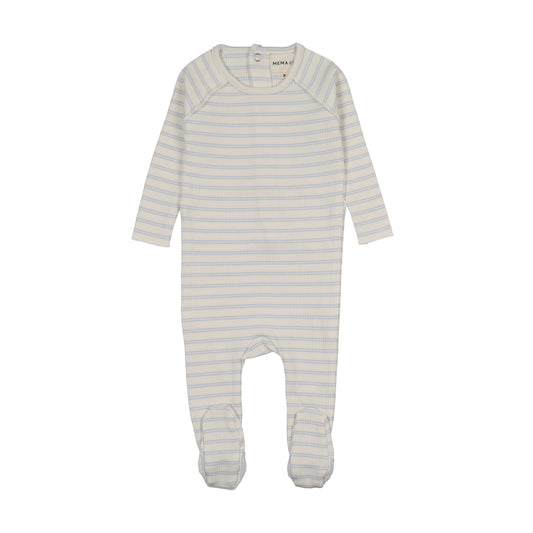 Mema Knit Rib Stripe Footie