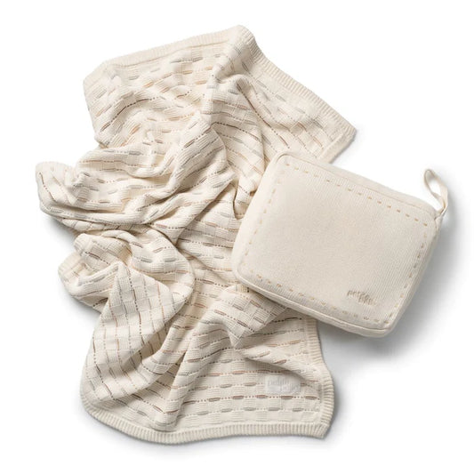 Petit Belle Weave Knit Blanket