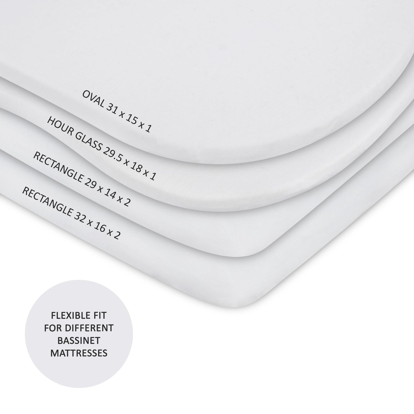 Ely's & Co Cotton Bassinet Sheets (2 pack)