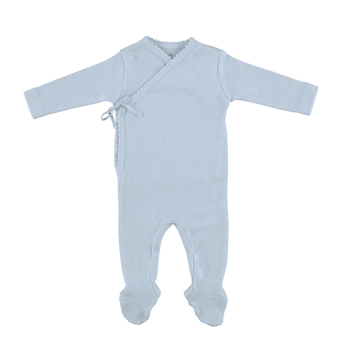 Bebe Organic Pointelle Wrap Overall