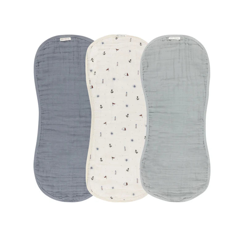 Ely's & Co Muslin Burp Cloths 3 Pack
