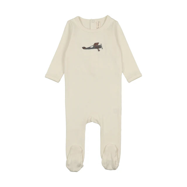Bonjoy Embroidered Graphic Footie