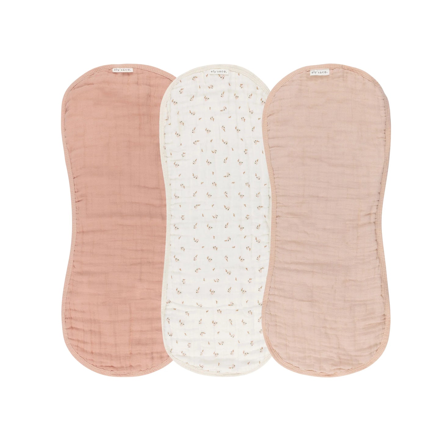 Ely's & Co Muslin Burp Cloths (Three Pack)