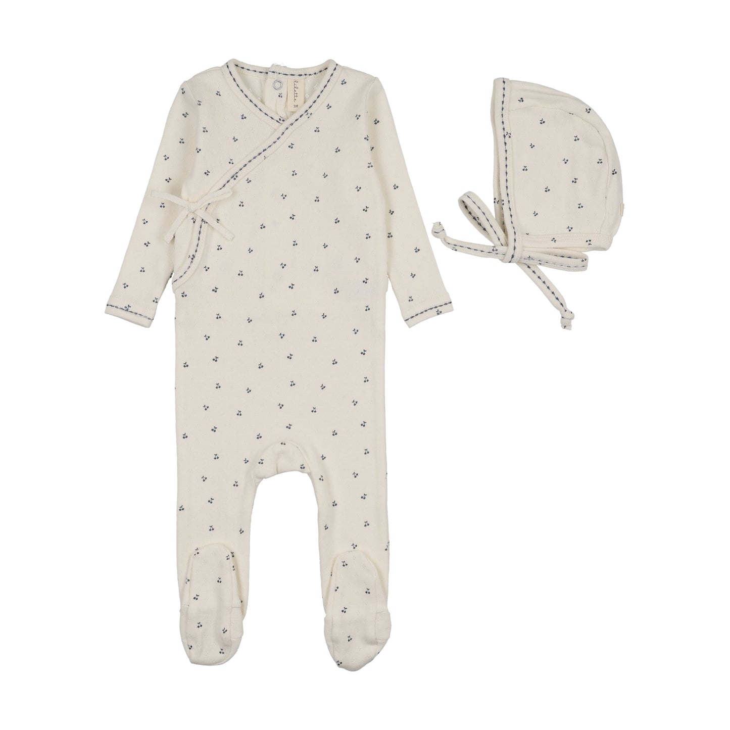 Lilette Cherry Scallop Footie Set