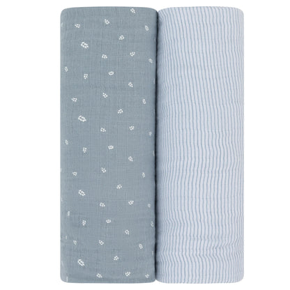 Ely's & Co Muslin Swaddles (Two Pack)