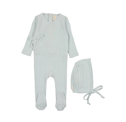 Lilette Fine Pointelle Footie Set