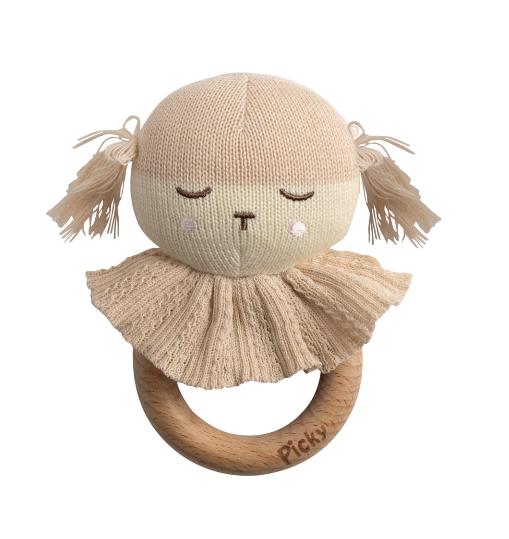 Picky Knitted Doll Rattle Toy