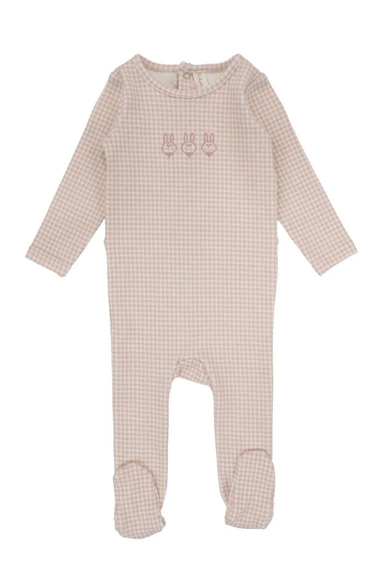 Lilette Gingham Bunny Footie