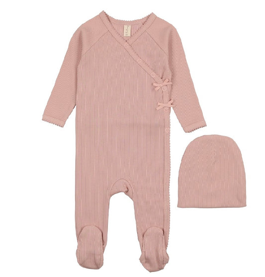 Bonjoy Ribbed Wrap Footie Set