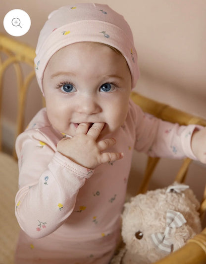 Minimoi Blossoming Floral 3 pc Footie Set