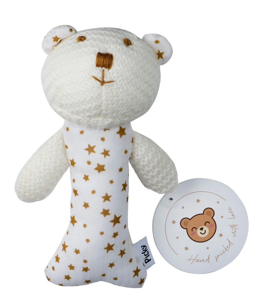 Picky Baby Rattle Squeaker - Camel