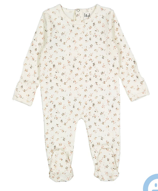 Ladida Layette Mauve Cherry Footie