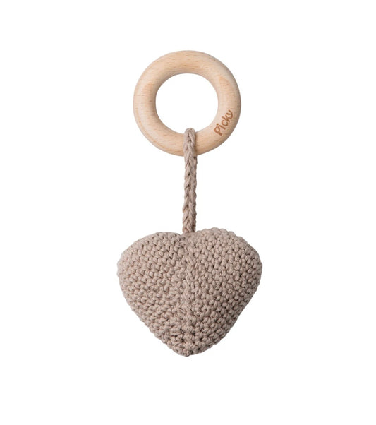 Picky Heart Rattle Teether