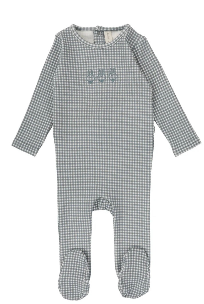 Lilette Gingham Bunny Footie