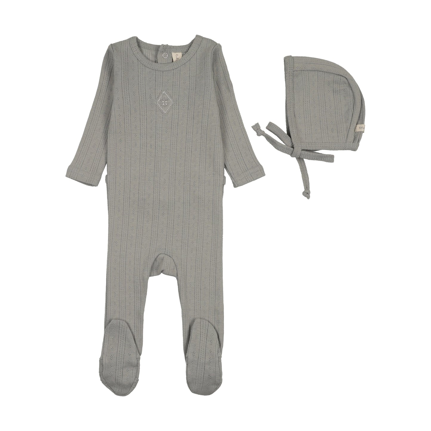 Lilette Geo Floral Embroidered Footie Set