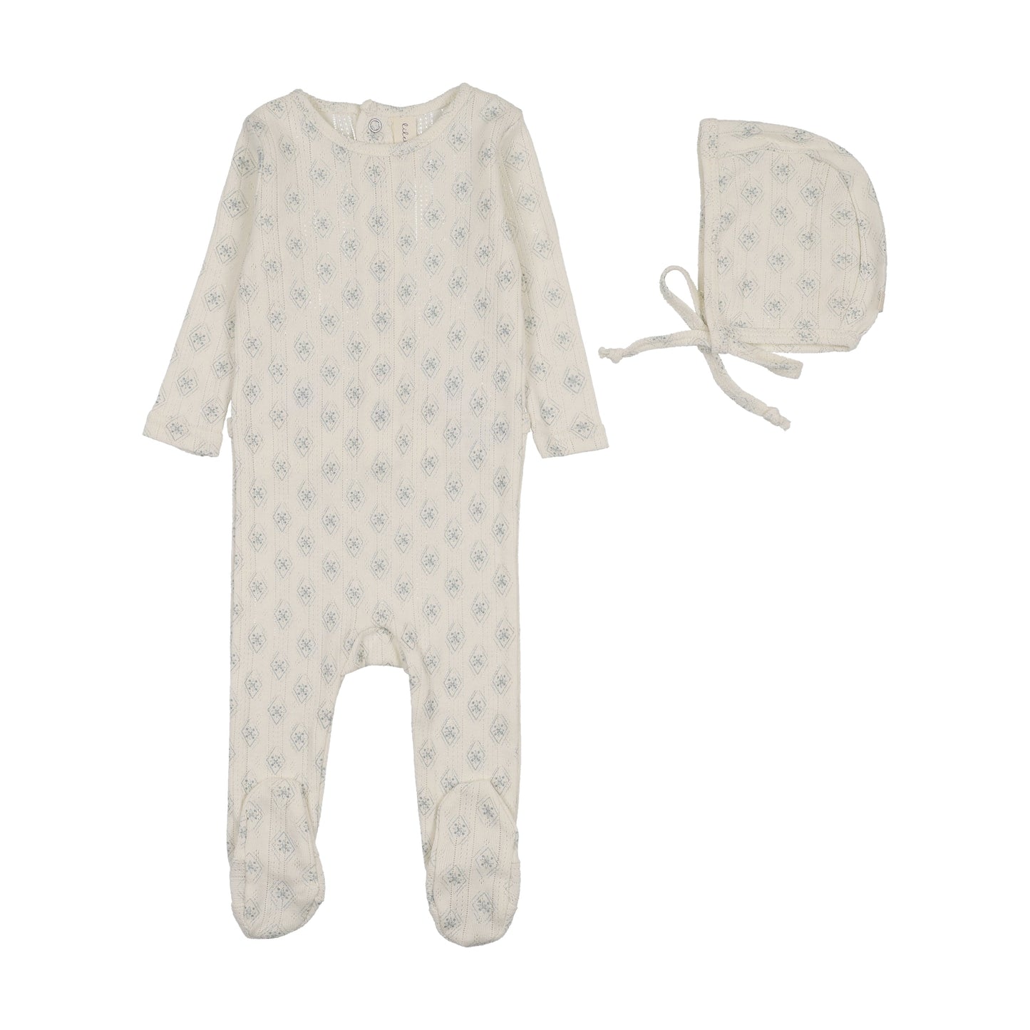 Lilette Geo Floral Printed Footie Set