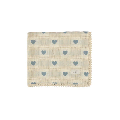 Bebe Organic Heart Patchwork Blanket
