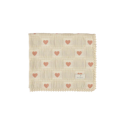 Bebe Organic Heart Patchwork Blanket