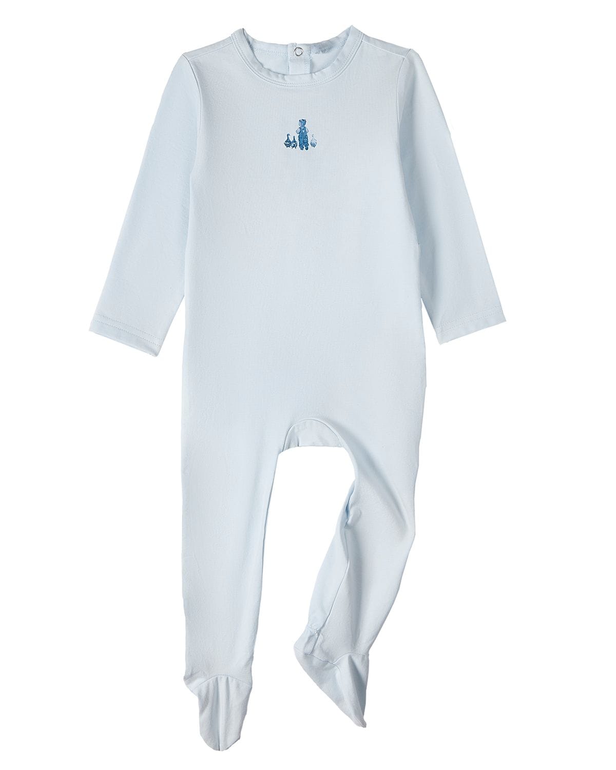 Minimoi Boy And His Waddling Ducks Pearl Blue Footie