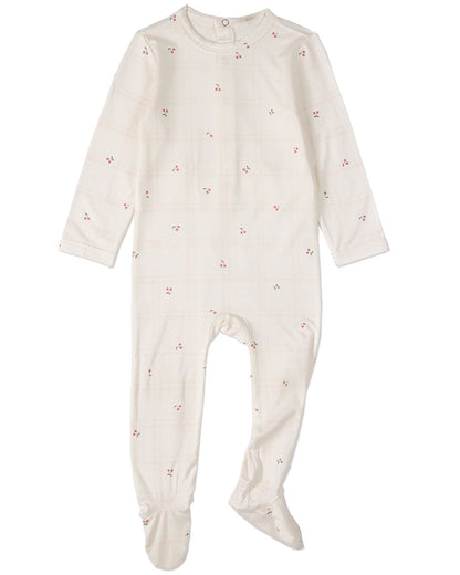 Minimoi Berry Sweet Plaid Footie