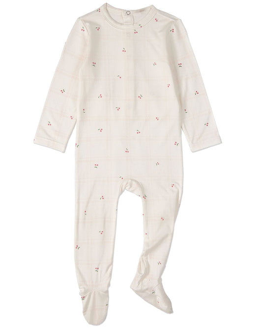 Minimoi Berry Sweet Plaid Footie