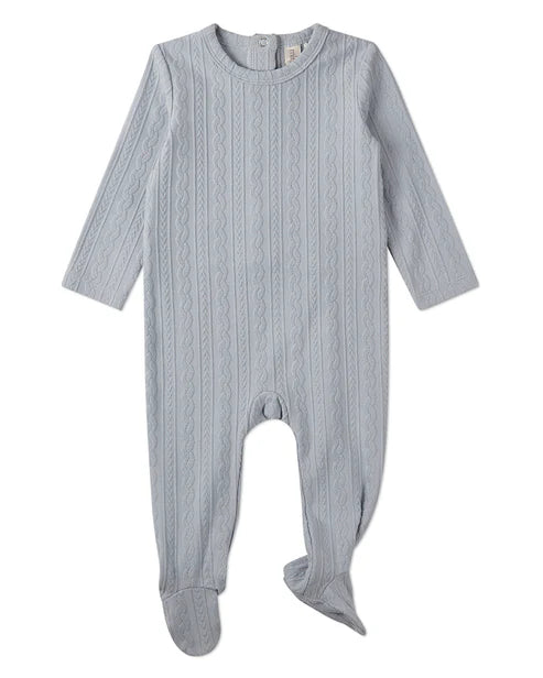 Minimoi Faux Cable Knit Footie